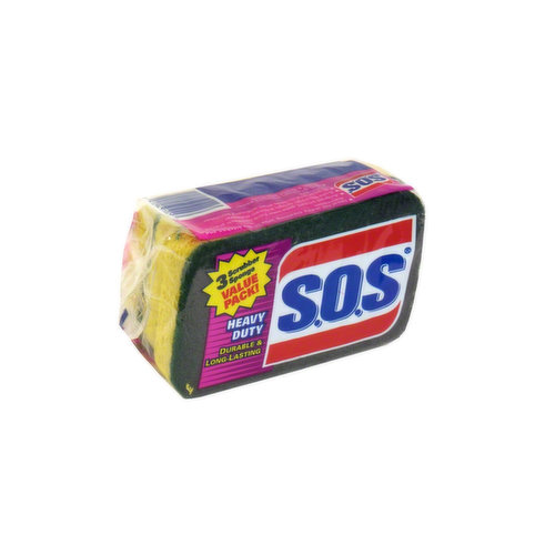 SOS Heavy Duty Scrubber Sponge